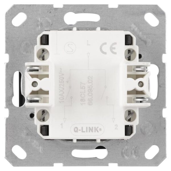 Q-Link S-Line inbouwschakelaar zwart - Afbeelding 5