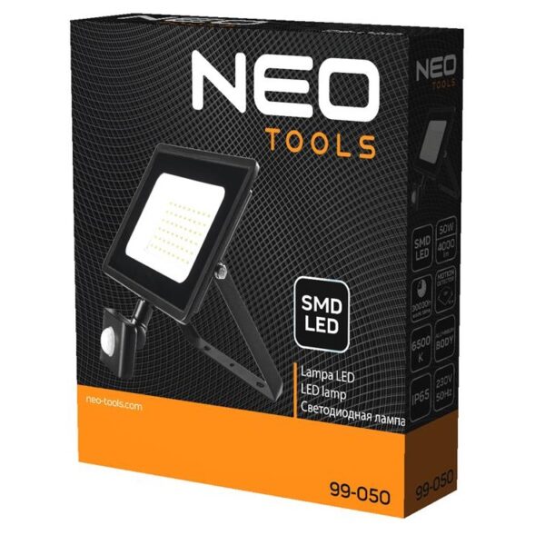 Neo Tools bouwlamp 50W met bewegingssensor - Afbeelding 2